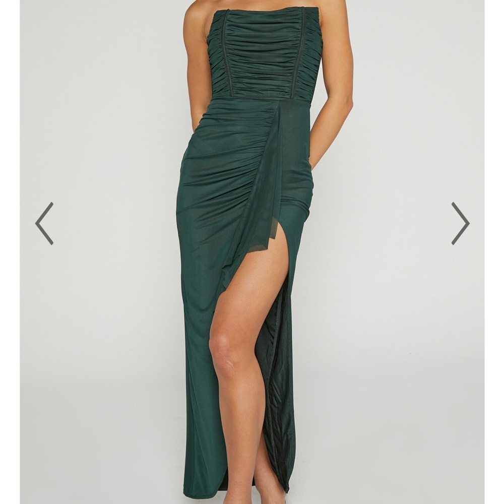 Showpo Green formal midi dress
